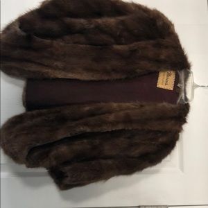1940’s Mink Stole.  With hand pockets